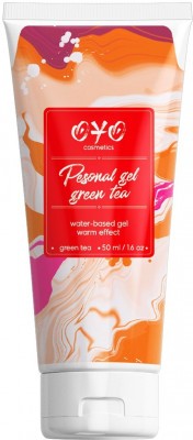 Интимная смазка на водной основе с согревающим эффектом OYO Personal Gel Green Tea - 50 мл.
