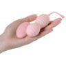 Нежно-розовые вагинальные шарики ZEFYR с пультом ДУ
