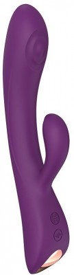 Фиолетовый вибратор-кролик Bunny   Clyde - 22,5 см.