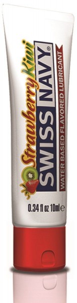 Лубрикант Swiss Navy Strawberry Kiwi Lube с ароматом клубники и киви - 10 мл.