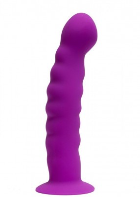 Фиолетовый анальный фаллоимитатор - 14 см.