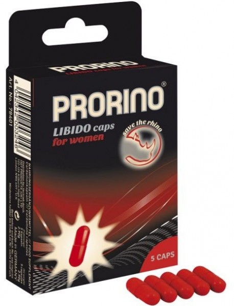 БАД для женщин ero black line PRORINO Libido Caps - 5 капсул