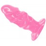 Розовый анальный стимулятор-фаллос - 12,3 см.
