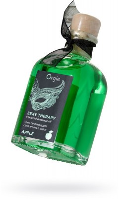 Массажное масло Orgie Lips Massage со вкусом яблока - 100 мл.