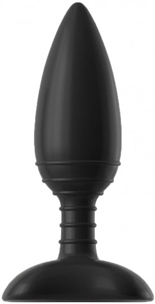 Чёрная вибровтулка NEXUS ACE SMALL с дистанционным управлением - 10 см.