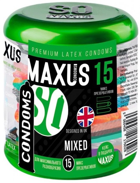 Презервативы MAXUS Mixed - 15 шт.