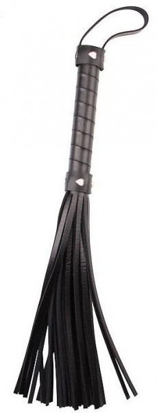 Черная многохвостая плеть Pleasure Whip - 46 см.