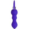Фиолетовая анальная вибровтулка Curvy - 14 см.