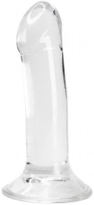 Прозрачный фаллоимитатор на присоске Valiant Jelly Dildo - 18 см.