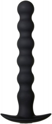 Черный анальный вибростимулятор-елочка Bottoms Up - 19,7 см.