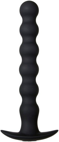 Черный анальный вибростимулятор-елочка Bottoms Up - 19,7 см.