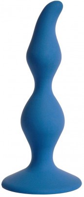 Синяя анальная пробка Vesta - 12,5 см.