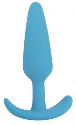 Голубая анальная втулка - 9,5 см.