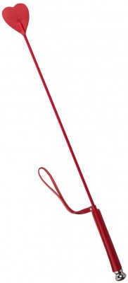 Красный стек с наконечником-сердечком - 70 см.