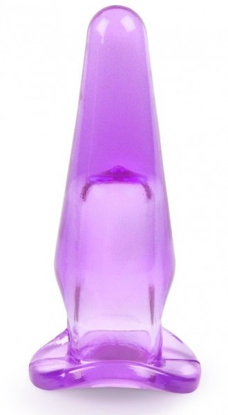 Фиолетовая анальная пробка - 8 см.