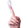Прозрачная рельефная насадка на палец Gexa - 9 см.