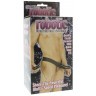 Мужской фаллопротез с вибрацией ROBOTIC MALE STRAP-ON BLACK - 17 см.