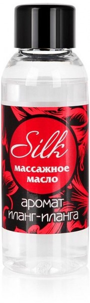 Массажное масло Silk с ароматом иланг-иланга - 50 мл.