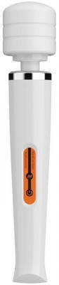 Белый, работающий от USB жезловый вибратор Mega Wand - 22 см.