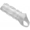 Насадка на пенис с кольцом для мошонки Clear Sensations Enhancer Sex Sleeve - 11,5 см.