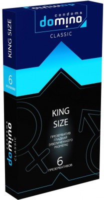 Презервативы увеличенного размера DOMINO Classic King size - 6 шт.