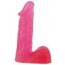 Розовый гелевый фаллоимитатор XSKIN 6 PVC DONG - 15 см.