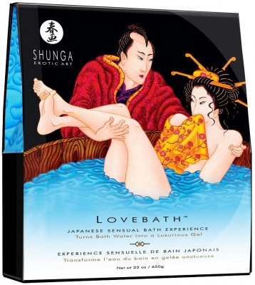 Соль для ванны Lovebath Ocean temptation, превращающая воду в гель - 650 гр. 