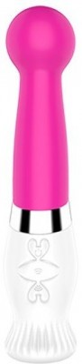 Розовый вибратор с шаровидной головкой LINDA - 21 см.