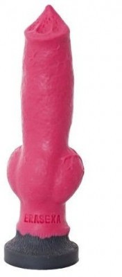 Розовый фаллоимитатор собаки  Акита  - 25 см.