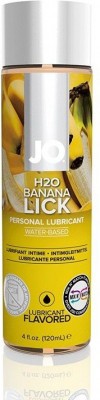 Лубрикант на водной основе с ароматом банана JO Flavored Banana Lick - 120 мл.