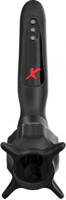 Чёрный вибростимулятор для головки члена с эффектом всасывания Vibrating Roto-Sucker