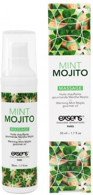 Разогревающее массажное масло с ароматом мохито Gourmet Mint Mojito - 50 мл.