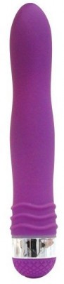Фиолетовый эргономичный вибратор Sexy Friend - 17,5 см.