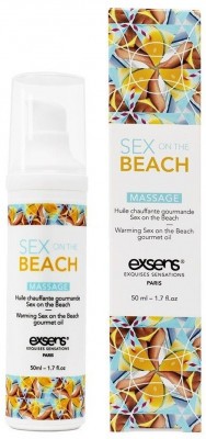 Разогревающее массажное масло с тропическим ароматом Gourmet Sex On The Beach - 50 мл.
