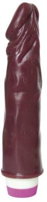 Вибратор Realistic Cock Vibe коричневого цвета - 21 см.