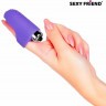 Фиолетовая вибронасадка на палец