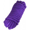 Фиолетовая верёвка для бондажа и декоративной вязки - 10 м.