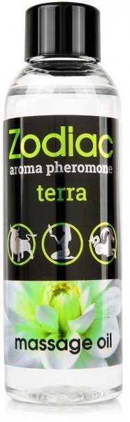 Массажное масло с феромонами ZODIAC Terra - 75 мл.