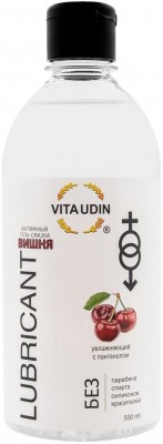 Интимный гель-смазка на водной основе VITA UDIN с ароматом вишни - 500 мл.