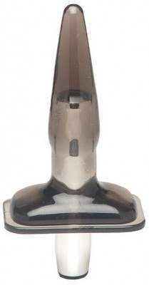 Дымчатая вибровтулка Purrfect Plug Smoke - 9,5 см.