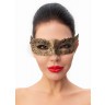 Пикантная золотистая женская карнавальная маска