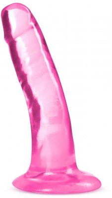 Розовый фаллоимитатор Hard N Happy - 13,9 см.