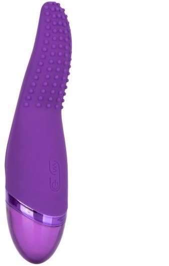 Фиолетовый вибромассажер Aura Tickler с шишечками - 17,25 см.