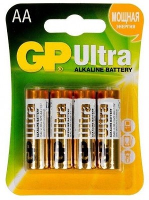 Батарейки алкалиновые GP Ultra Alkaline AA/LR6 - 4 шт.