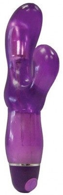 Фиолетовый вибратор для точки G ULTRA G-SPOT - 15 см.