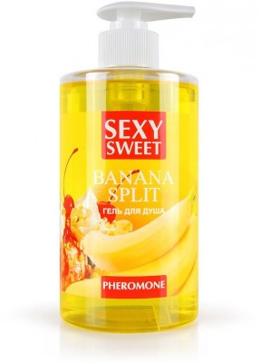 Гель для душа Sexy Sweet Banana Split с ароматом банана и феромонами - 430 мл.