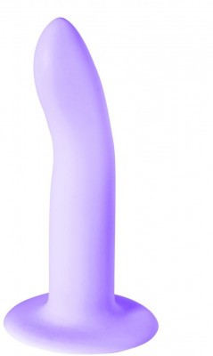 Сиреневый гнущийся нереалистичный фаллоимитатор Tender - 16,6 см.