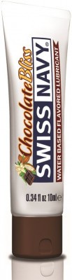 Лубрикант с ароматом шоколада Swiss Navy Chocolate Bliss Lube - 10 мл.