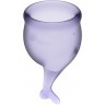 Набор фиолетовых менструальных чаш Feel secure Menstrual Cup