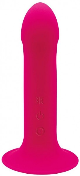 Ярко-розовый вибратор Hitsens 2 - 17,2 см.
